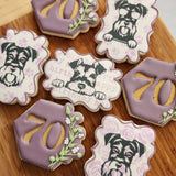 Schnauzer Face Silk Screen trio