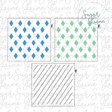 Argyle - 2 or 3 part Stencil
