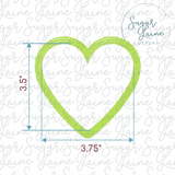 Heart plus Rip silk screen stencil