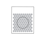 Honeycomb .50" silk screen stencil