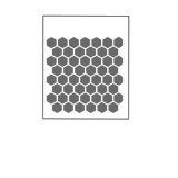 Honeycomb .75" silk screen stencil