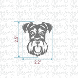 Schnauzer Face Silk Screen trio