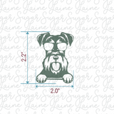 Schnauzer Face Silk Screen trio